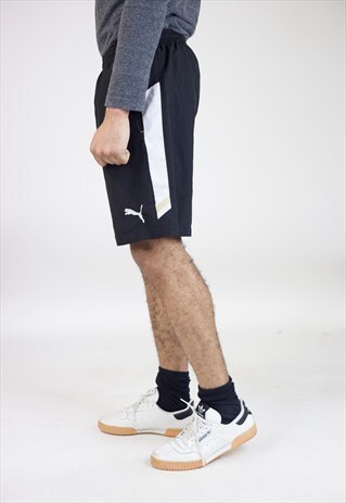 VINTAGE PUMA BLACK 90'S SPORT SHORTS