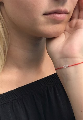 TWO HEARTS BEAT AS ONE, BRACELET STERLING SILVER 925