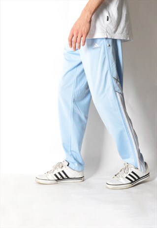2001 PASTEL BLUE ADIDAS SPORTS PANTS