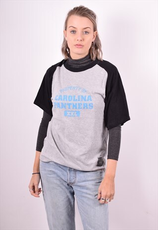 NFL WOMENS VINTAGE CAROLINA PANTERS T-SHIRT TOP LARGE 90'S