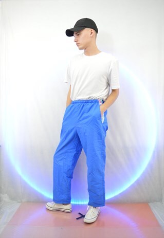 BLUE VINTAGE SPORTS TROUSERS