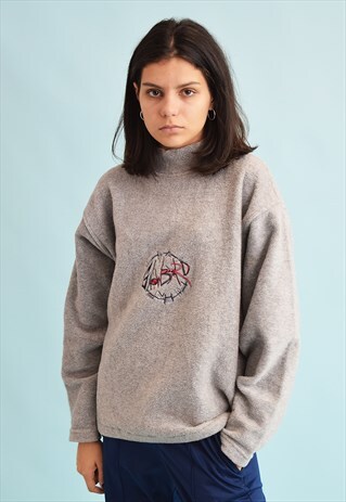90'S RETRO ATHLEISURE SPORTS SLOGAN NEUTRAL FLEECE JUMPER