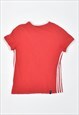 VINTAGE 90'S ADIDAS T-SHIRT TOP RED
