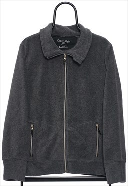 Calvin Klein Sports Grey Zip Up Fleece Womens