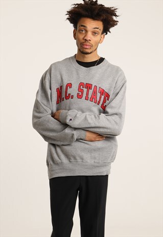 VINTAGE CHAMPION PRINTED N.C STATE SWEATSHIRT