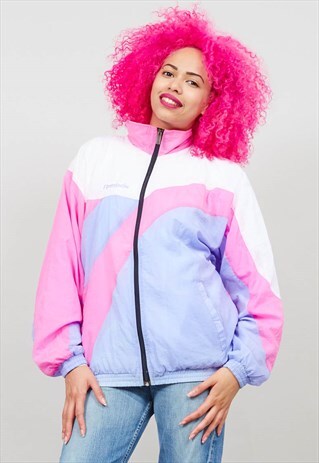 VINTAGE OVERSIZED REEBOK SHELL SPORTS JACKET