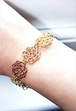 FLORAL FILIGREE FLORAL BRACELET