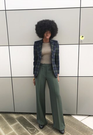 LES COPAINS WIDE LEG TAILORED TROUSERS