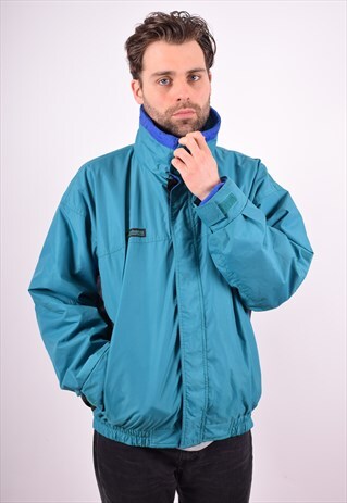COLUMBIA MENS VINTAGE JACKET LARGE GREEN 90'S