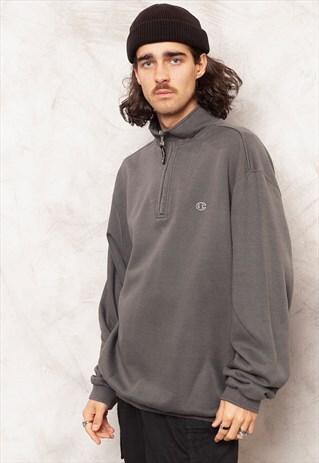 champion sweater gray 90s