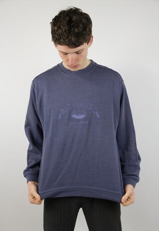 VINTAGE BLUE 90'S PRINTED SWEATSHIRT