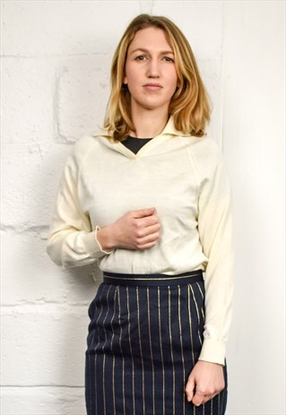 VINTAGE 90S NUDE WOOL JUMPER