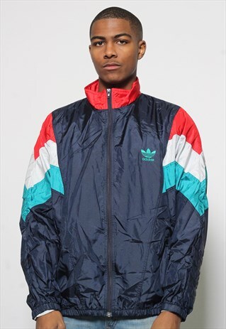 VINTAGE ADIDAS TRACK JACKET BLUE