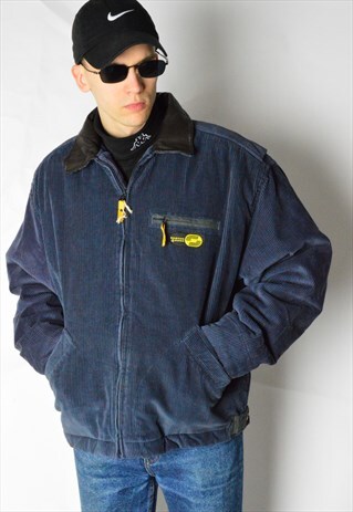VINTAGE 90S BLUE CORDUROY JACKET