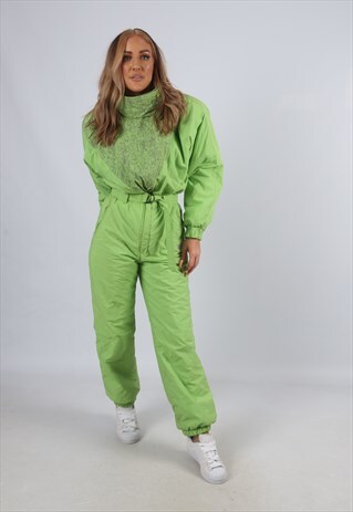 VINTAGE PERALP FULL SKI SUIT SNOW SPORTS UK 8 - 10 (CA3I)