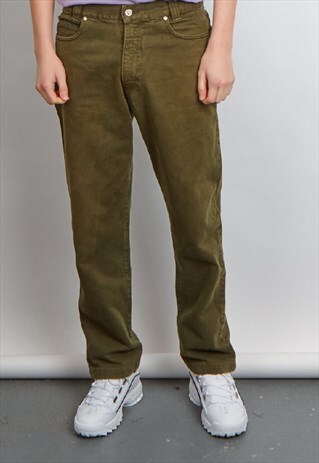 VINTAGE 90'S VERSACE KHAKI JEANS
