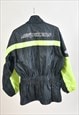 VINTAGE 00S BIKERS SHELL JACKET IN BLACK