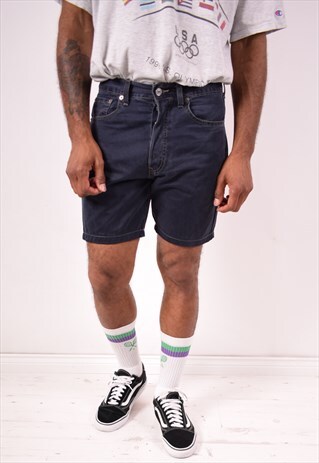 LEVI'S 451 MENS VINTAGE DENIM SHORTS W31 BLUE 90S