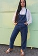 LONG DUNGAREES IN DARK BLUE