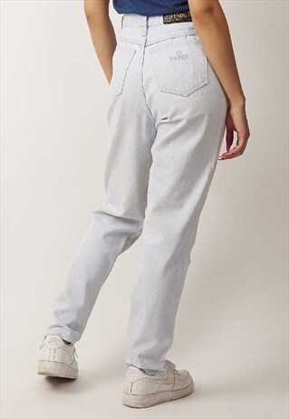 RARE VINTAGE LIGHT WASH 80'S HIGH WAISTED FENDI JEANS
