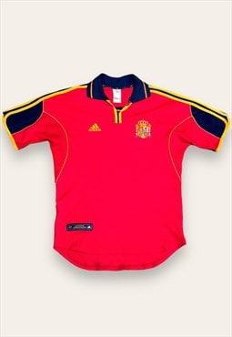 Vintage 1990-01 Authentic Spain Home Football Shirt