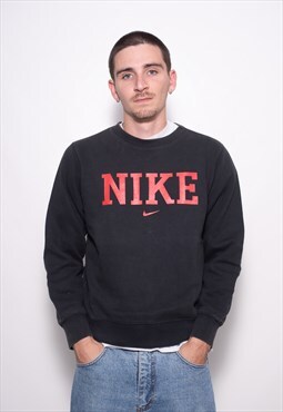 Vintage Nike Center Swoosh Spellout Sweatshirt Pullover