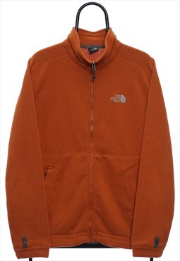 Vintage The North Face Orange Zip Up Fleece Mens