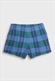 BLUE TARTAN ADIDAS SPORTS/SWIM SHORTS
