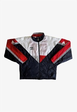 Vintage 90s Men's Umbro England Colourway Track Jacket