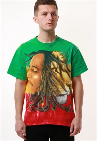 90S VINTAGE BOB MARLEY COTTON GRAPHIC T-SHIRT 16432
