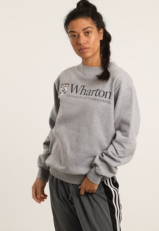 VINTAGE CHAMPION COLLEGE PRINT SWEATSHIRT