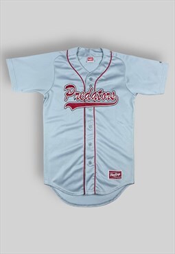 Vintage Rawlings Predators Baseball Shirt in Grey