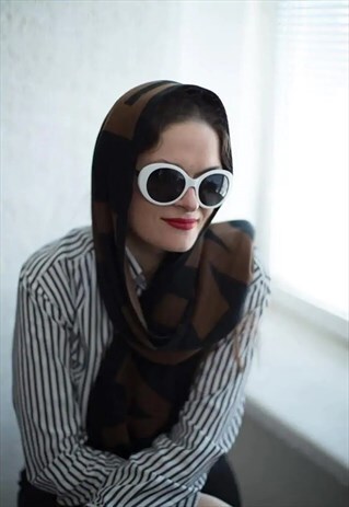 BROWN/BLACK AMSTERDAM SCARF