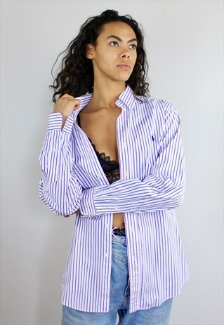 VINTAGE 90'S RALPH LAUREN STRIPED SHIRT