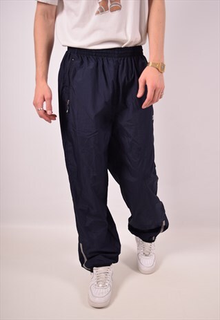 VINTAGE STARTER TRACKSUIT TROUSERS NAVY BLUE