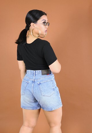 VINTAGE DKNY HIGH WAIST DENIM JEAN SHORTS
