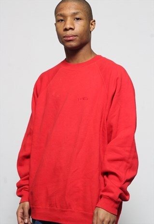 VINTAGE LEVIS LOGO SWEATSHIRT RED