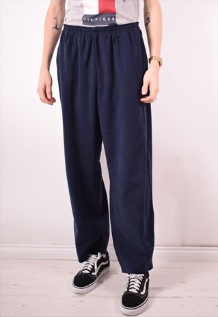 FILA MENS VINTAGE TRACKSUIT TROUSERS XXL BLUE 90S