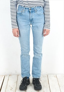 530 Slim Straigh W26 L30 Denim Jeans Trousers Pants Zip VTG