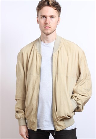 VINTAGE SUEDE BOMBER JACKET