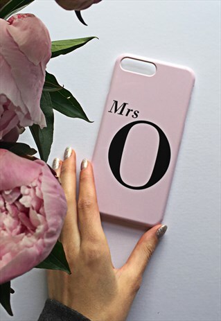 PINK MRS PERSONALISED IPHONE & SAMSUNG CASE