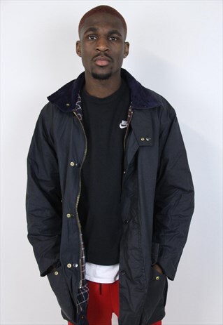 VINTAGE 90S NAVY WAX JACKET