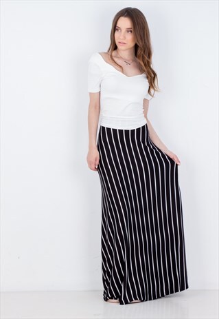 MAXI STRIPED SKIRT