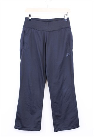 VINTAGE NIKE JOGGERS GREY WIDE LEG WITH TONAL LOGO 90S