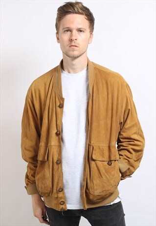 VINTAGE SUEDE BOMBER JACKET