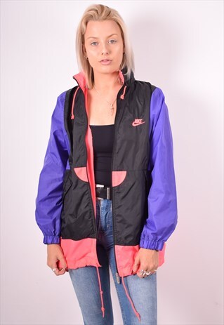 NIKE WOMENS VINTAGE JACKET LARGE MULTI 90S