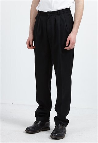 VINTAGE BLACK ST. JACQUES TROUSERS BOTTOMS