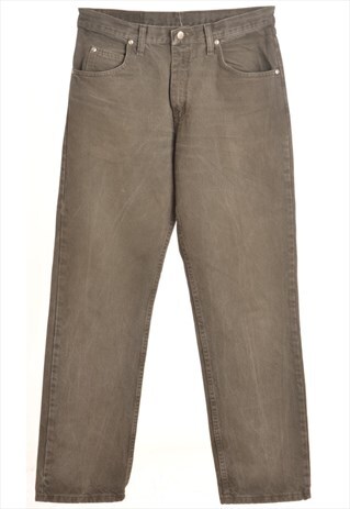 1990S OLIVE GREEN WRANGLER JEANS - W32