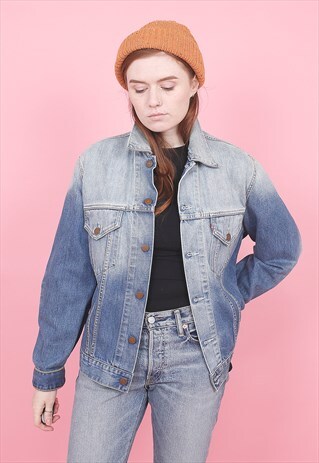 VINTAGE LEVI'S ACID WASH DENIM JACKET /R7009