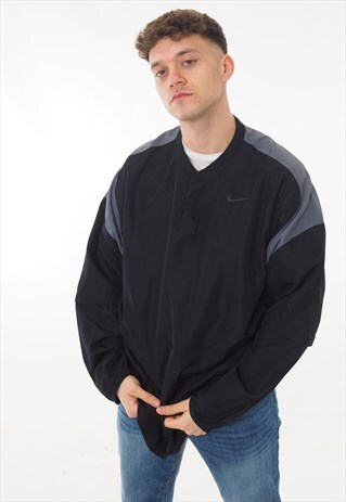 VINTAGE NIKE WATERPROOF SWEATSHIRT BLACK
